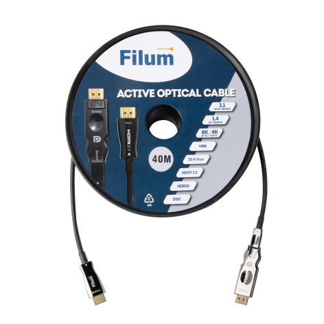 фото Активный оптический кабель Filum FL-AOC-DP1.4-HDMI2.1-40M в Санкт-Петербургe