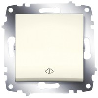 

Переключатель ABB 619-010300-214 Cosmo перекрестный одноклавишный, 10А, 250В, IP20 (сх.7) (кремовый), 619-010300-214