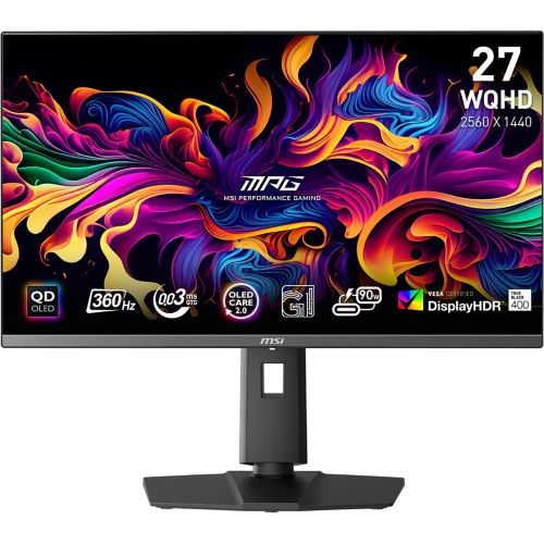 Монитор 26,5" MSI MPG 271QRX QD-OLED 9S6-3CD79A-009 2560x1440, QD-OLED, 16:9, 0.03ms GtG, 250 cd/m, 1500000:1, 360Hz, 178°/178°, DP, 2*HDMI, USB Type-