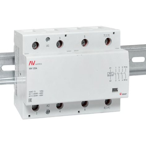 фото Контактор модульный EKF km-av-6-125-40-230V в Екатеринбурге