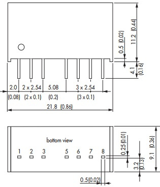 фото Преобразователь DC-DC модульный TRACO POWER TMR 6-0511 в Красноярске