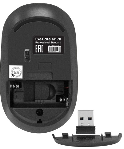 фото Оптическая светодиодная мышь Exegate Professional Standard M170, Черный, [EX301565RUS] в Краснодаре