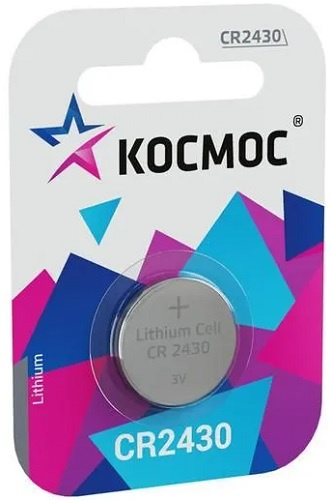 Изображение товара Батарейка Космос CR2430 литиевая 3В 1 шт