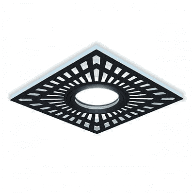 

Светильник Gauss BL126 Backlight квадрат. черный, Gu5.3, 3W, LED 4000K 1/40, BL126