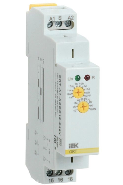 

Реле задержки включения IEK ORT-A1-ACDC12-240V ORT 1 контакт 12-240В AC/DC, ORT-A1-ACDC12-240V