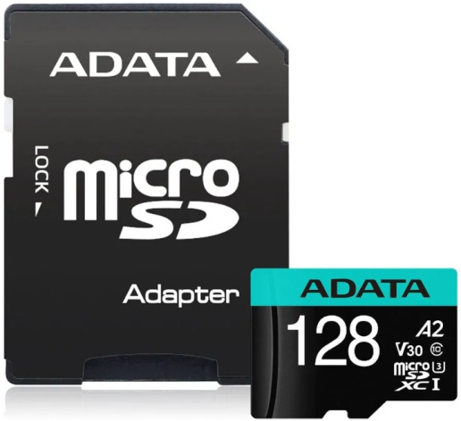 фото Карта памяти MicroSDXC 128GB ADATA AUSDX128GUI3V30SA2-RA1 в Челябинске
