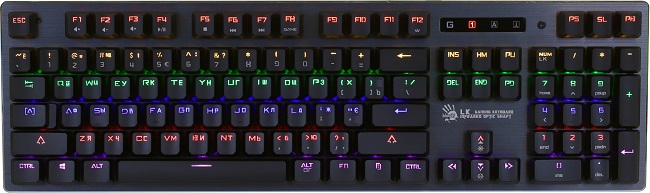 Клавиатура A4Tech Bloody B760 серая, механическая, USB, LED (1080494)