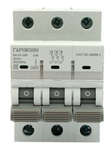 фото Автоматический выключатель  Гарнизон CB-47100-3-40-10-C