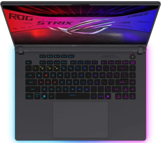 фото Ноутбук ASUS ROG Strix G16 G615JMR-TS414 16" (Intel Core i7, 16Гб DDR5, SSD 512 Гб, GeForce RTX 5060, Без ОС) Серый [90NR0LB1-M00KA0]