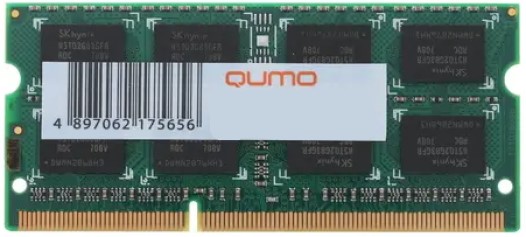 

Модуль памяти SODIMM DDR2 4GB Qumo QUM3S-4G1600K11L PC3-12800 1600MHz CL11 1.35V, QUM3S-4G1600K11L