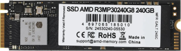 фото Накопитель SSD M.2 2280 AMD R3MP30240G8 в Уфе 240 ГБ