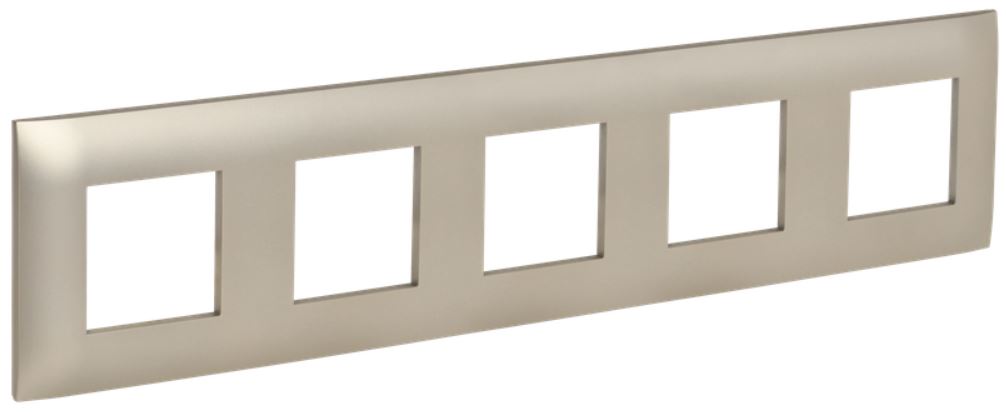 

Рамка пятерная IEK SK-M52-K37 SKANDY SK-F05Sh Шампань, SK-M52-K37