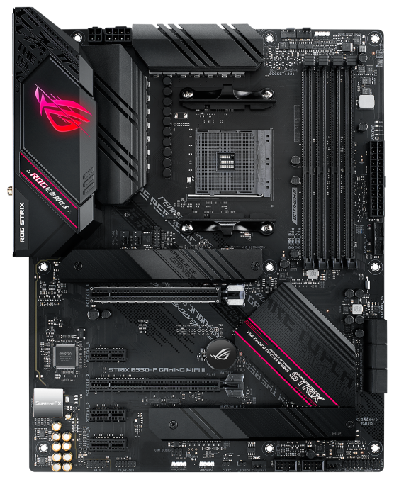 

Материнская плата ATX ASUS ROG STRIX B550-F GAMING WIFI II (AM4, B550, 4*DDR4(5100), 6*SATA 6Gb/s, RAID 2*M.2, HDMI, DP, Audio, 2,5Glan, 1*USB-C 3.2,, ROG STRIX B550-F GAMING WIFI II