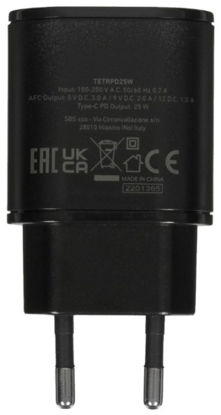 фото Зарядное устройство сетевое SBS TETRPD25W в Воронеже