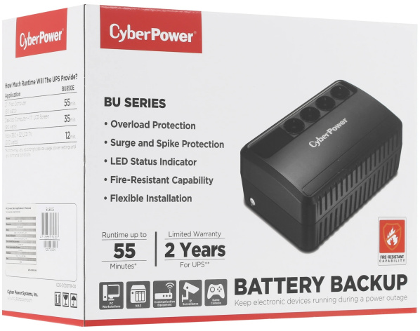 фото Источник бесперебойного питания  CyberPower BU850E (УЦЕНЕННЫЙ) в Омске