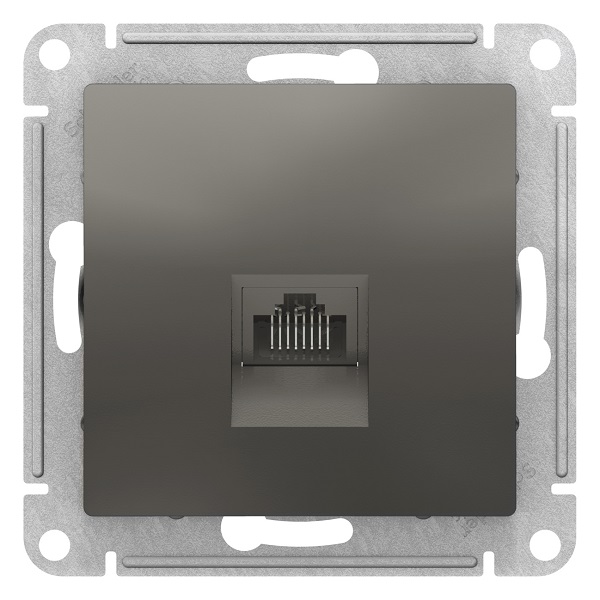 

Розетка Schneider Electric ATN000983 AtlasDesign, компьютерная, RJ45, механизм, сталь, ATN000983