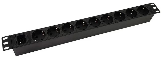 

Блок розеток 19", 9 розеток NTSS NTSS-PDU-DA2035 1U, алюминий, 1ф16A, 3.7кВт, Schuko CEE 7/7, вх. 60320 C20, NTSS-PDU-DA2035
