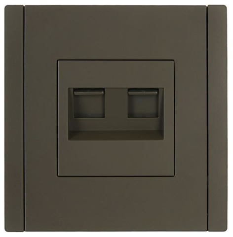 фото Розетка компьютерная двойная IEK FP-K20-1-K03 в Уфе