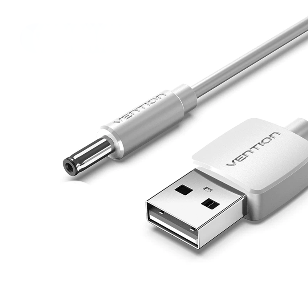 

Кабель интерфейсный Vention CEXWF USB AM/DC-jack 3.5мм M, 1м, белый, CEXWF