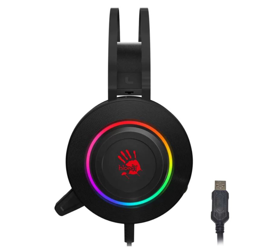 

Гарнитура A4Tech Bloody G521 черный 2.3м мониторы USB оголовье 1379890, Bloody G521