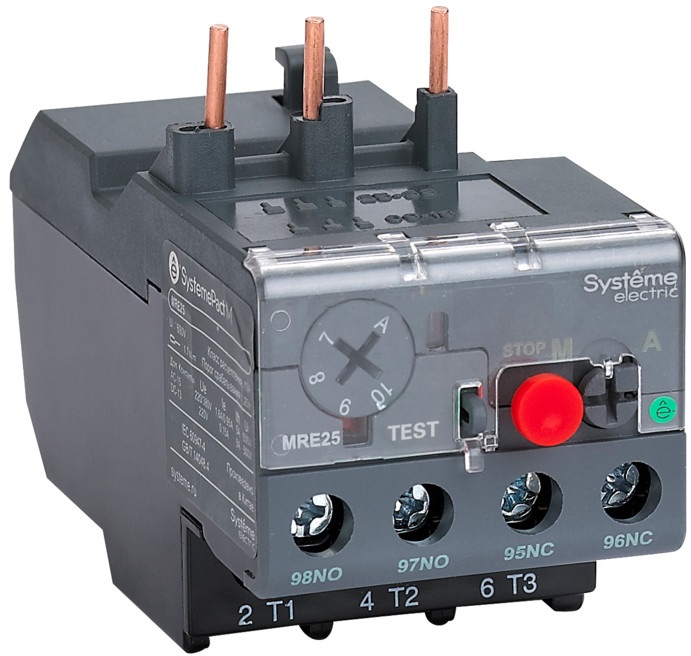 

Тепловое реле перегрузки Systeme Electric MRE25P25 MRE F25 0.16-0.25A КЛАСС 10A (LRE02), MRE25P25