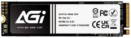 

Накопитель SSD M.2 2280 AGI AI298 512GB, 3000/1400MB/s, MTBF 1.6M, 300 TBW, AI298