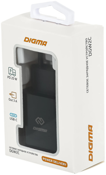 фото Зарядное устройство сетевое Digma DGW2C0F010BK в Перми