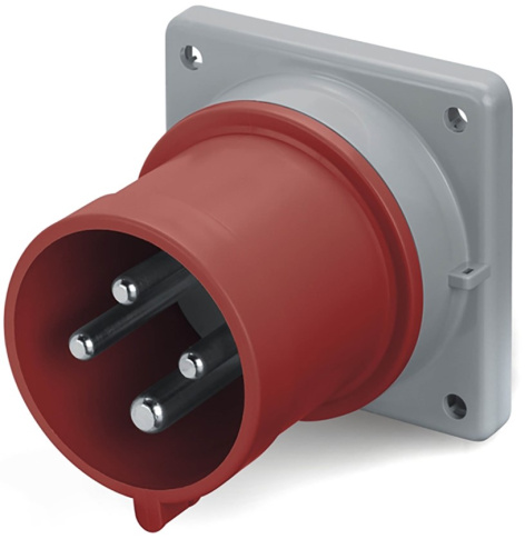 Изображение товара Вилка DKC DIS2431696 3Р+E IP44 4 контакта надежное подключение