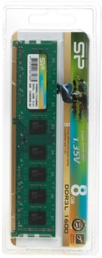 

Модуль памяти DDR3 8GB Silicon Power SP008GLLTU160N02 PC3-12800 1600MHz CL11 1.35V, SP008GLLTU160N02