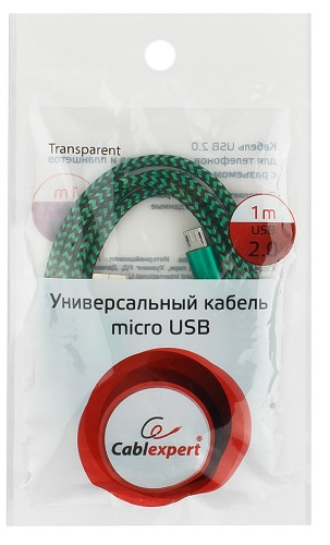 фото Кабель интерфейсный USB 2.0 Cablexpert CC-mUSB2gn1m в Казани
