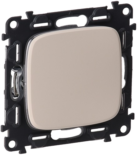 

Выключатель Legrand 752801 Valena ALLURE DIY Сл.кость 1-клавишный 10А 250В, 752801
