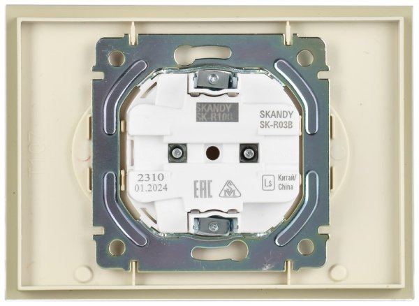фото Розетка двухместная без заземления  IEK SK-R20-10-K10 в Ростове-на-Дону