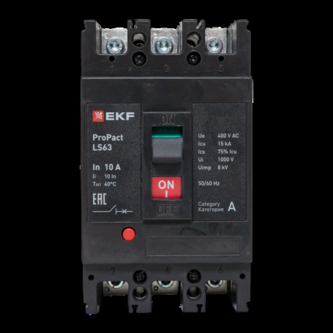 фото Автоматический выключатель в литом корпусе  EKF mccb-63-15-3-10-ls в Уфе