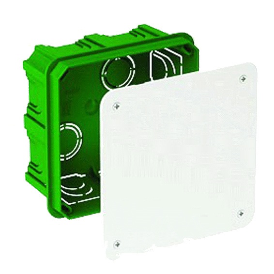 

Коробка распределительная Schneider Electric IMT35122 (для скрытого монтажа) 100х100х50мм, IP30, для сплошных стен, 28 вводов (зеленая), IMT35122