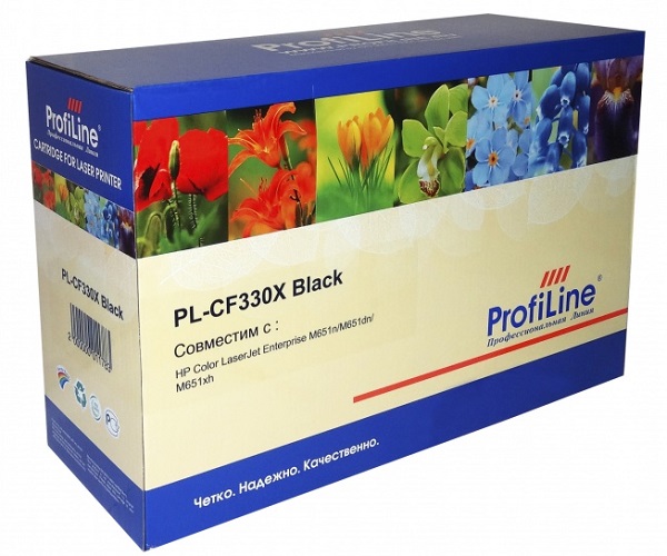 

Картридж ProfiLine PL-CF330X №654X для принтеров HP CLJ Enterprise M651dn/651n/651xh 20500 копий Black ProfiLine, PL-CF330X