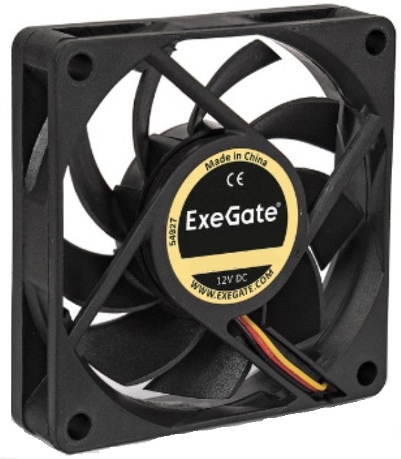 

Вентилятор для корпуса Exegate ExtraPower EP07015S3P EX297039RUS 70x70x15 mm, 3000rpm, 25CFM, 27dBa, 3-pin, ExtraPower EP07015S3P