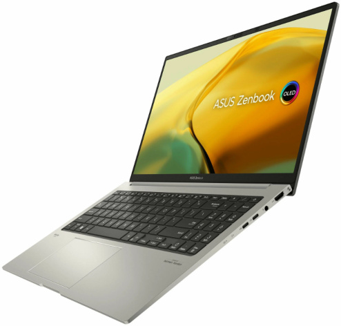 фото Ноутбук  ASUS Zenbook 15 OLED UM3504DA-MA197 15.6 ", Ryzen 5, 16 Гб RAM, 512 Гб SSD, Radeon Graphics, Серый