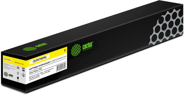 Изображение товара Картридж Cactus CS-PH7750Y для Xerox Phaser 7750 лазерный заменяемый