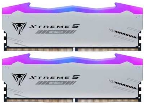 

Модуль памяти DDR5 32GB (2*16GB) Patriot Memory PVXR532G60C30KM Viper Xtreme 5 PC5-48000 6000MHz CL30 1.35V XMP heatsink, PVXR532G60C30KM