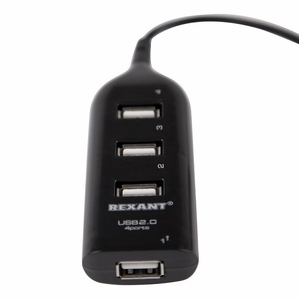 

Разветвитель USB 3.0 Rexant 18-4105 USB 2.0 на 4 порта, 18-4105