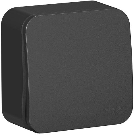 

Выключатель Schneider Electric BLNVA101016 1-клавишный 10А, 250B, изолир. пластина Антрацит наруж, BLNVA101016