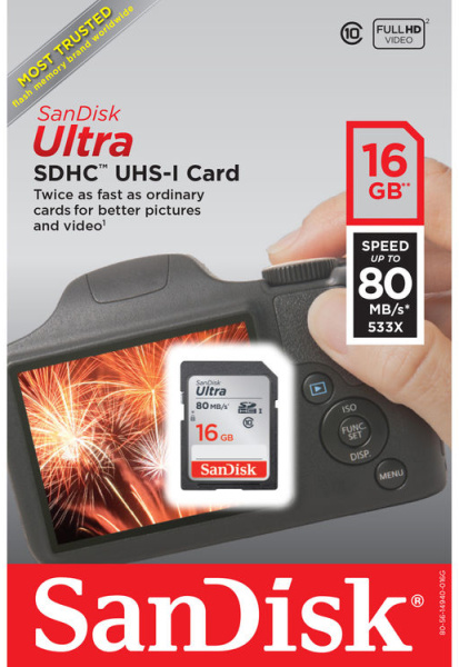 фото Карта памяти SDHC 16GB SanDisk SDSDUNC-016G-GN6IN в Красноярске