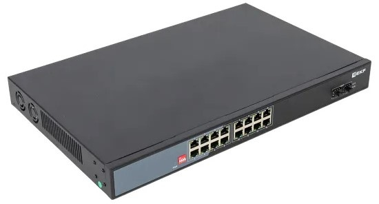 фото Коммутатор промышленный неуправляемый EKF TSX-U-2GX/SFP-16GTP-R в Уфе