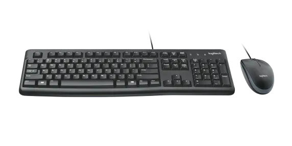 

Клавиатура и мышь проводная (комплект) Logitech MK120 черный, 920-002589/920-002562 (Гравировка), MK120
