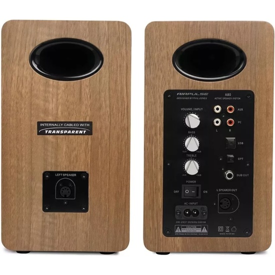 

Акустическая система 2.0 Edifier AIRPULSE A80 гр.орех 100Вт BT, AIRPULSE A80