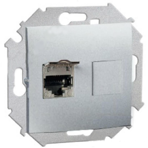 Изображение товара Розетка Simon 1591563-033 внутренняя с одним разъемом IP20 для российского рынка