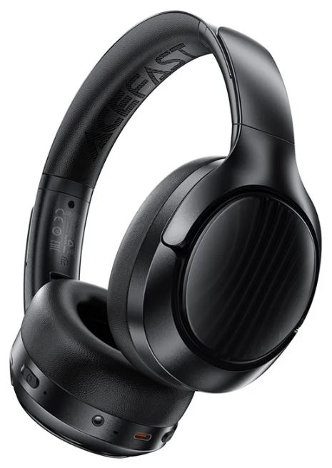 

Наушники беспроводные ACEFAST H5 AF-H4-BK накладные с шумоподавлением Active Noise Canceling Wireless Headset. Цвет: черный, H5