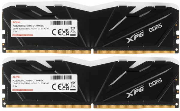 фото Оперативная память DDR5 32 ГБ (2×16 ГБ) ADATA ARMAX RGB, 6000 МГц, [AX5U6000C3016G-DTAMRBK] в Краснодаре