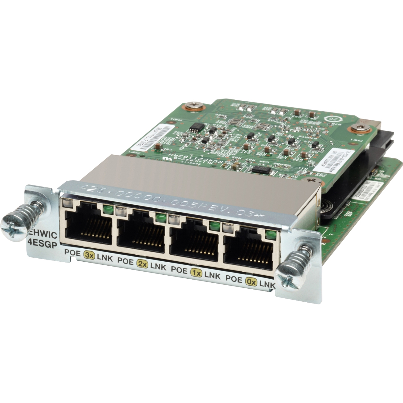 

Модуль Cisco EHWIC-4ESG= Four port 10/100/1000 Ethernet switch interface card, EHWIC-4ESG=