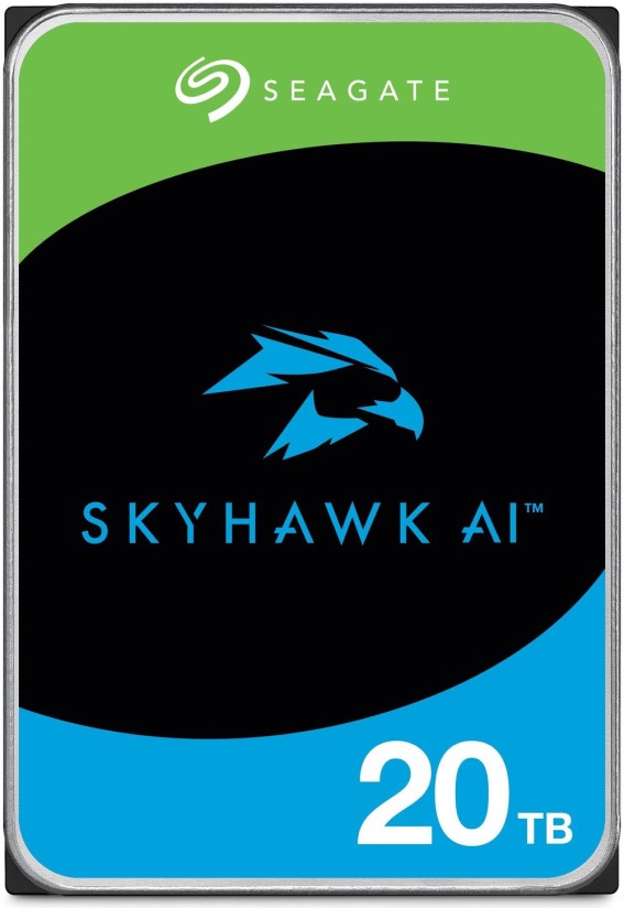 

Жесткий диск 20TB SATA 6Gb/s Seagate ST20000VE002 SkyHawk AI 3.5" 7200 RPM 256MB 512e для систем видеонаблюдения, ST20000VE002